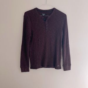 Express mens waffle shirt size M